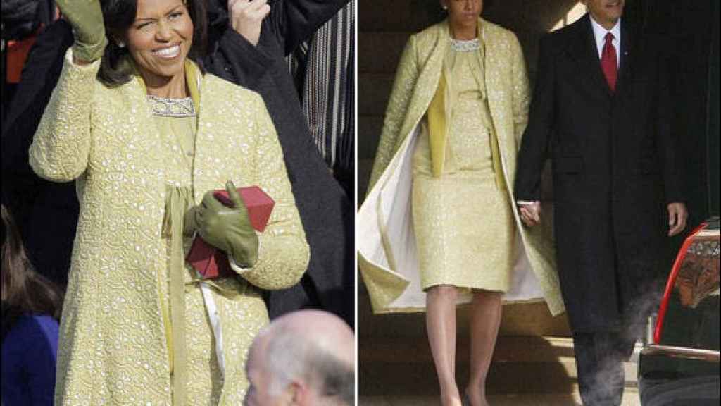 El primer traje que lució Obama como primera dama