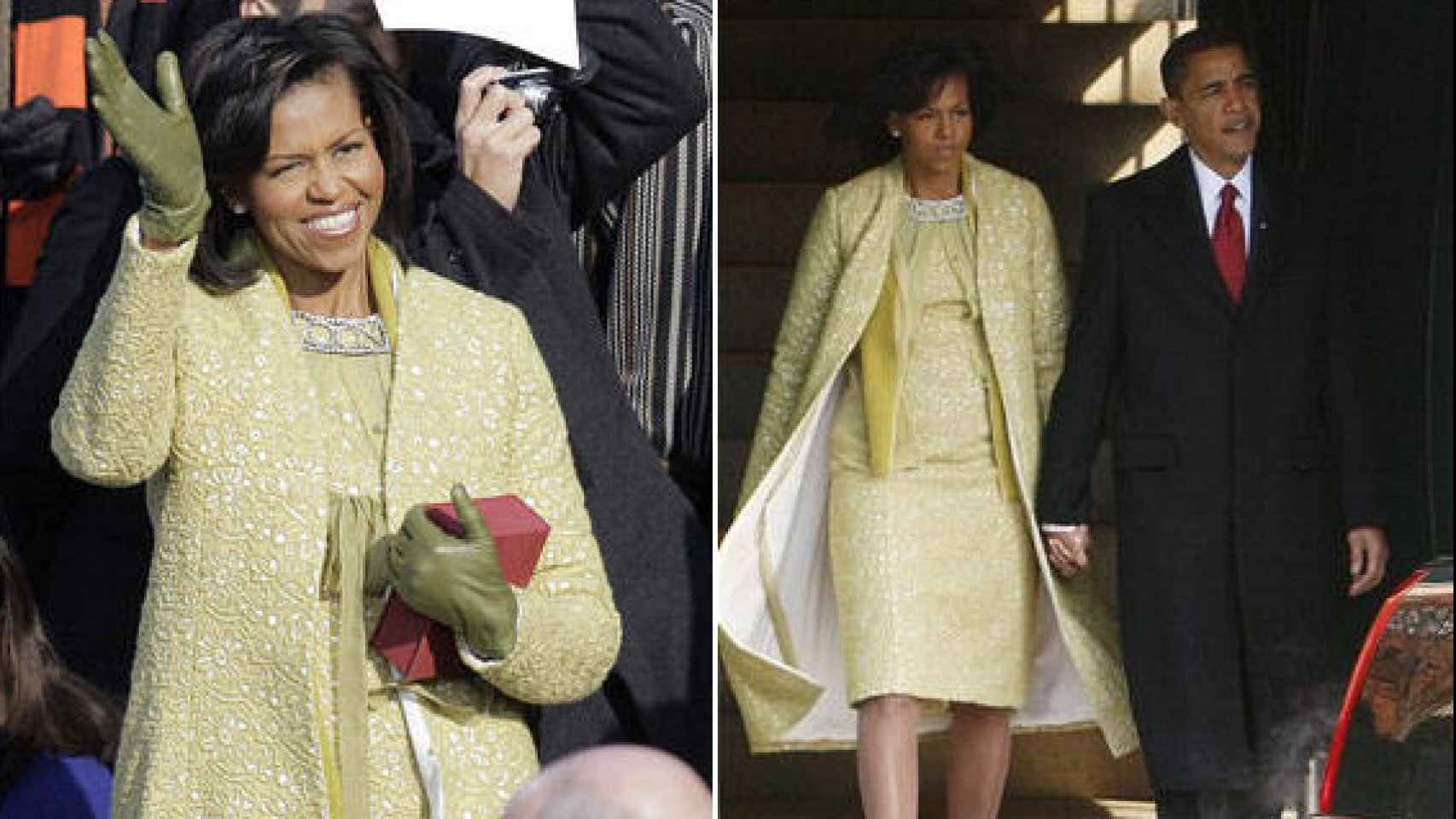 El primer traje que lució Obama como primera dama