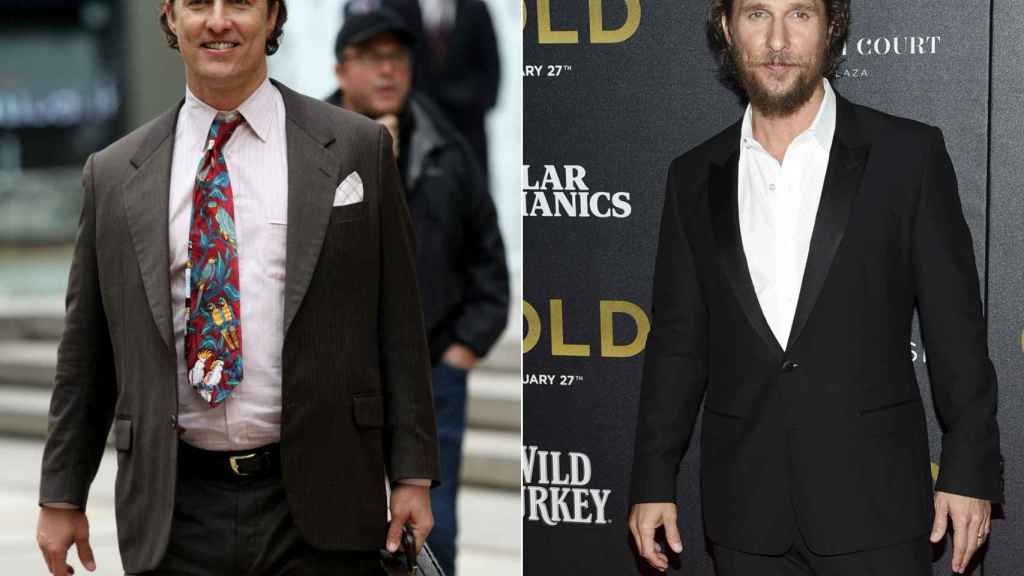 El antes y el después de Matthew McConaughey.