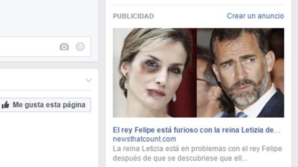 La imagen trucada de la reina consorte que circula por las redes sociales.