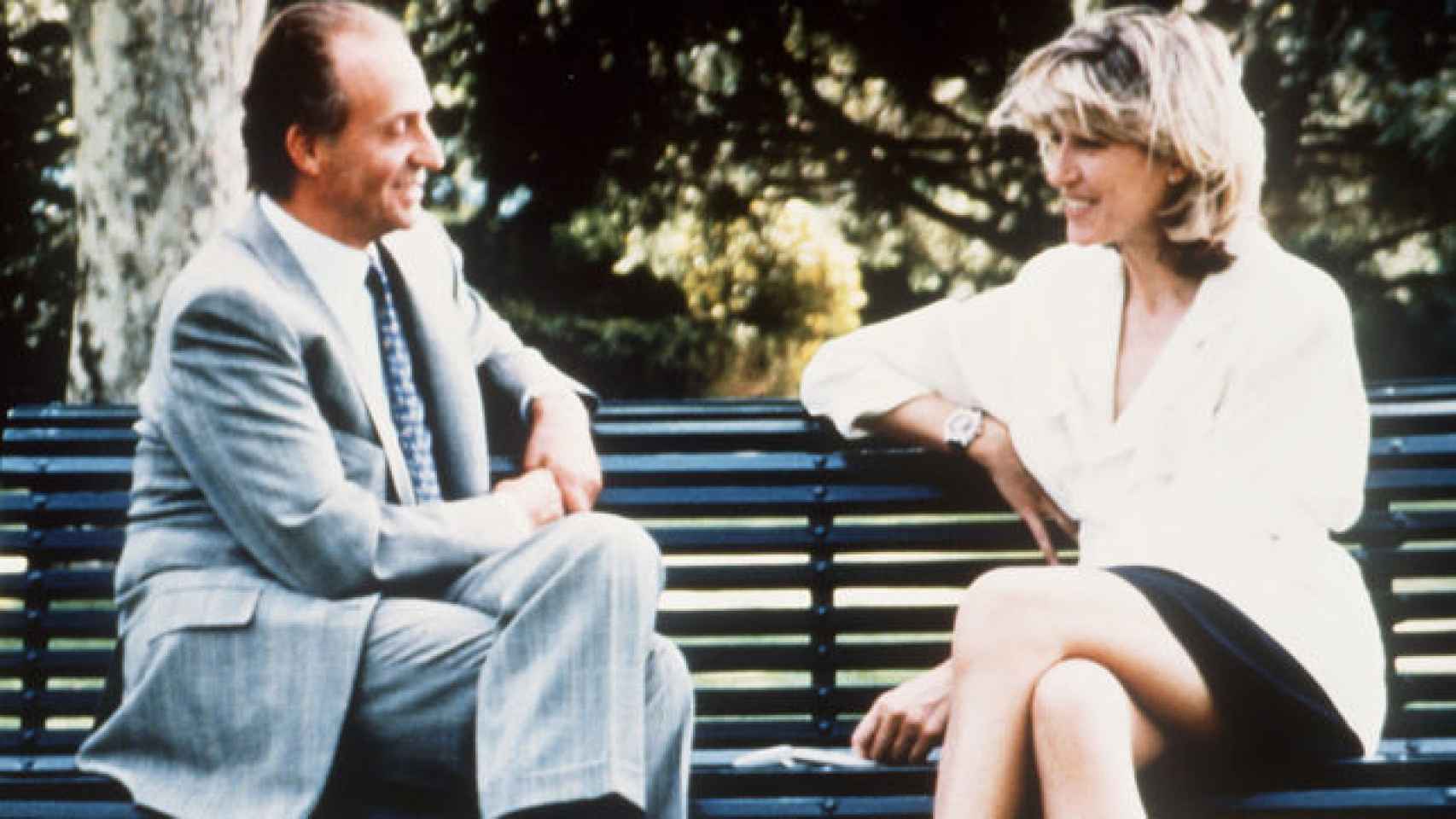 Selina Scott entrevistó a don Juan Carlos en 1992.