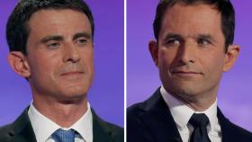 Manuel Valls (izquierda) y Benoît Hamon se juegan este domingo el liderazgo del Partido Socialista.