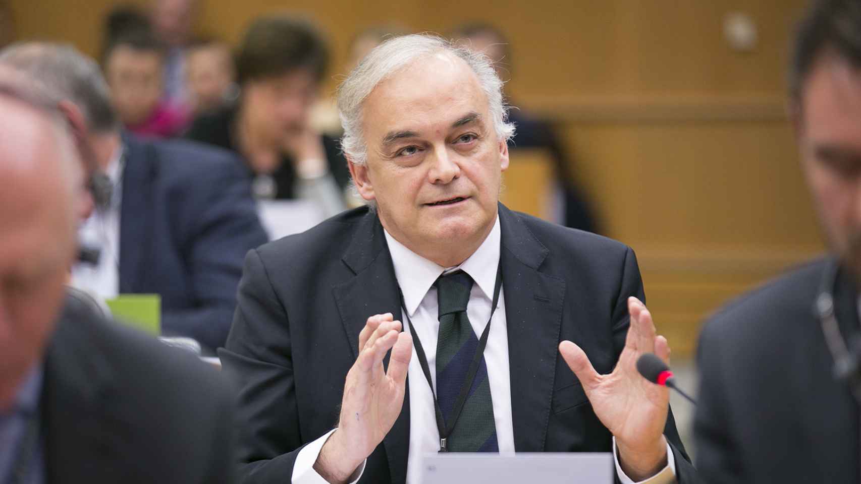 Esteban González Pons, durante un debate en el Parlamento Europeo.