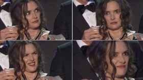 Algunos de los extraños gestos de Winona Ryder durante la celebración de los SAG Awards.