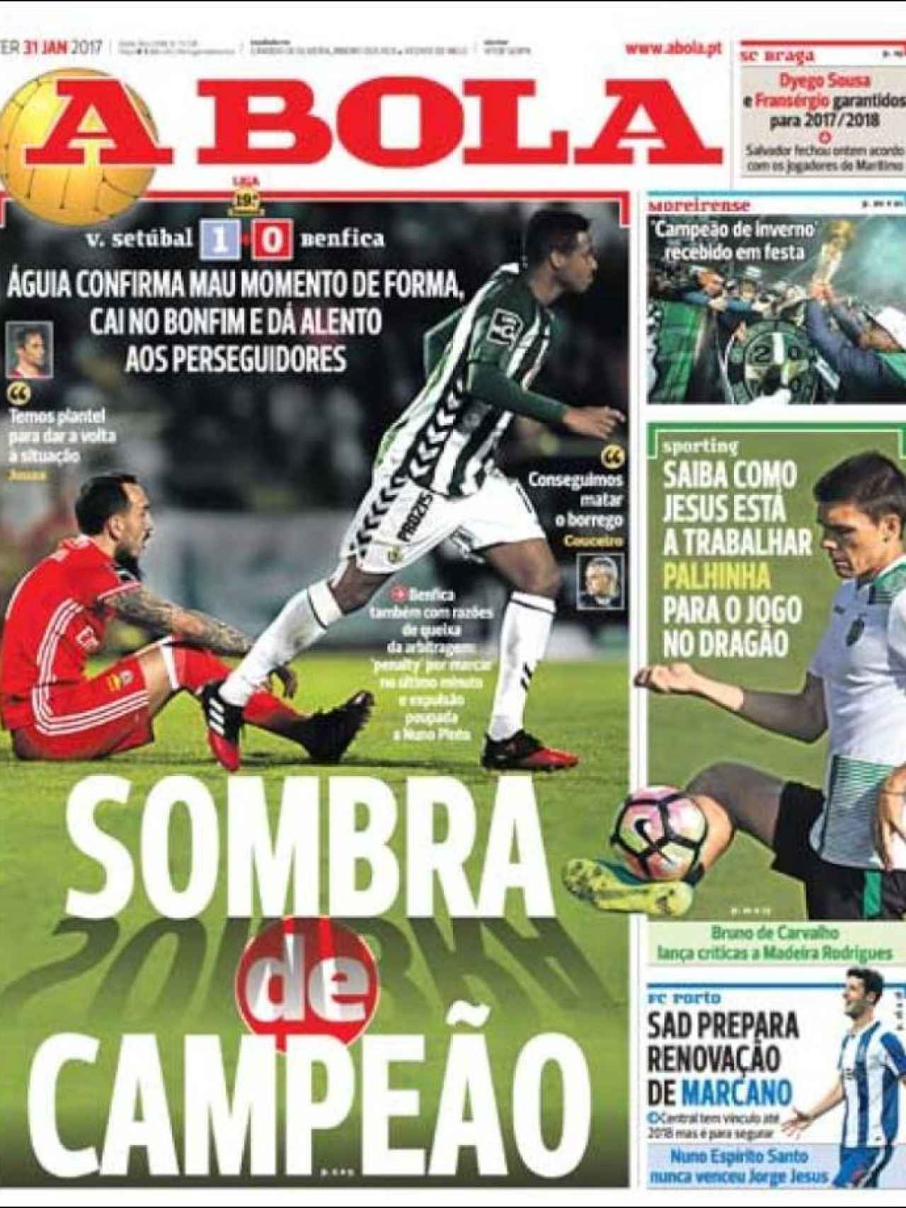 Las portadas de los diarios deportivos del martes 31 de enero