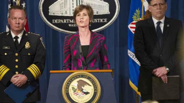 La Fiscal General interina de EEUU, Sally Yates, durante una rueda de prensa el pasado marzo.