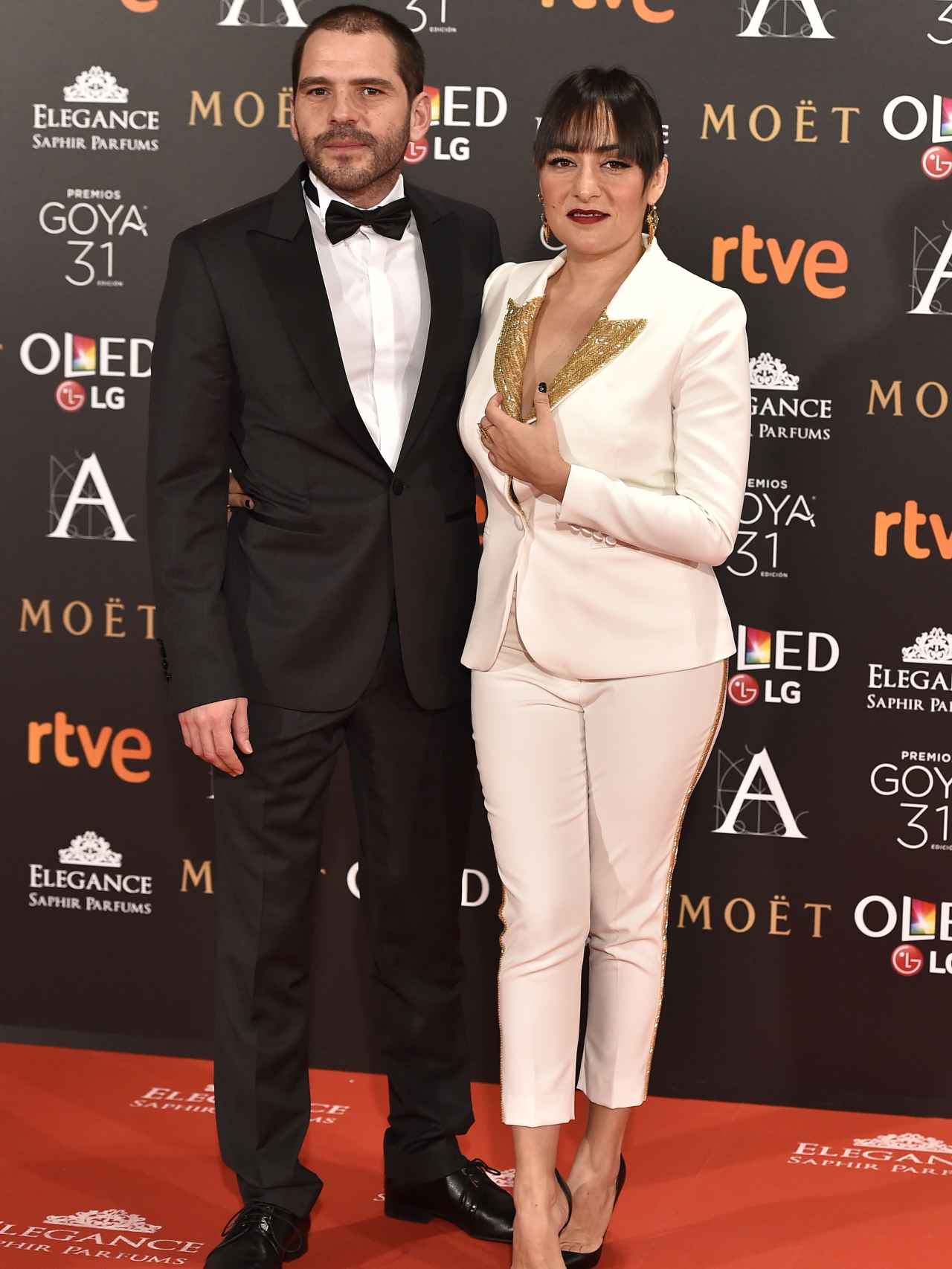 Candela Peña ha asistido junto a su pareja Jorge Monje.