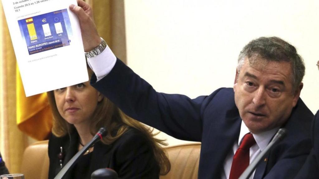 José Antonio Sánchez, durante una comparecencia en la Comisión Mixta de Control Parlamentario de RTVE.
