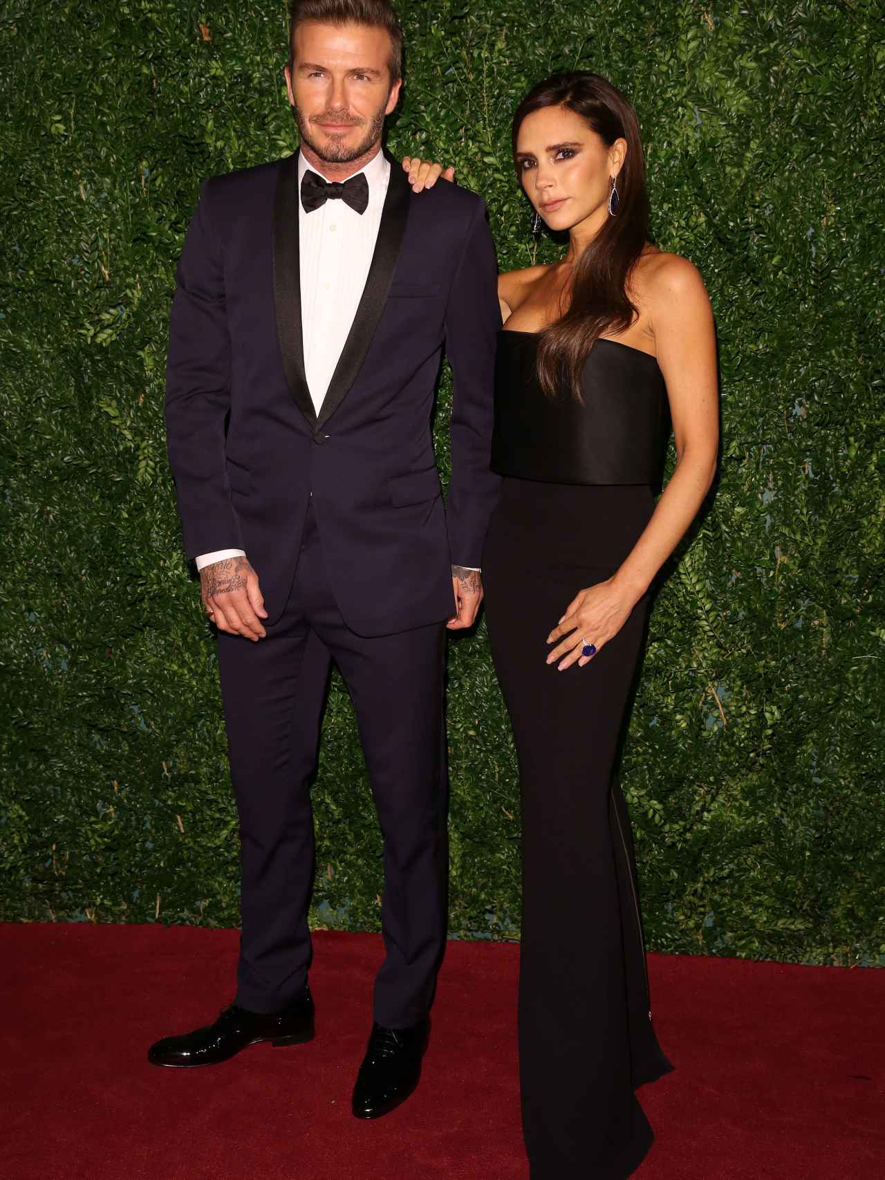 David Beckham y su mujer Victoria.