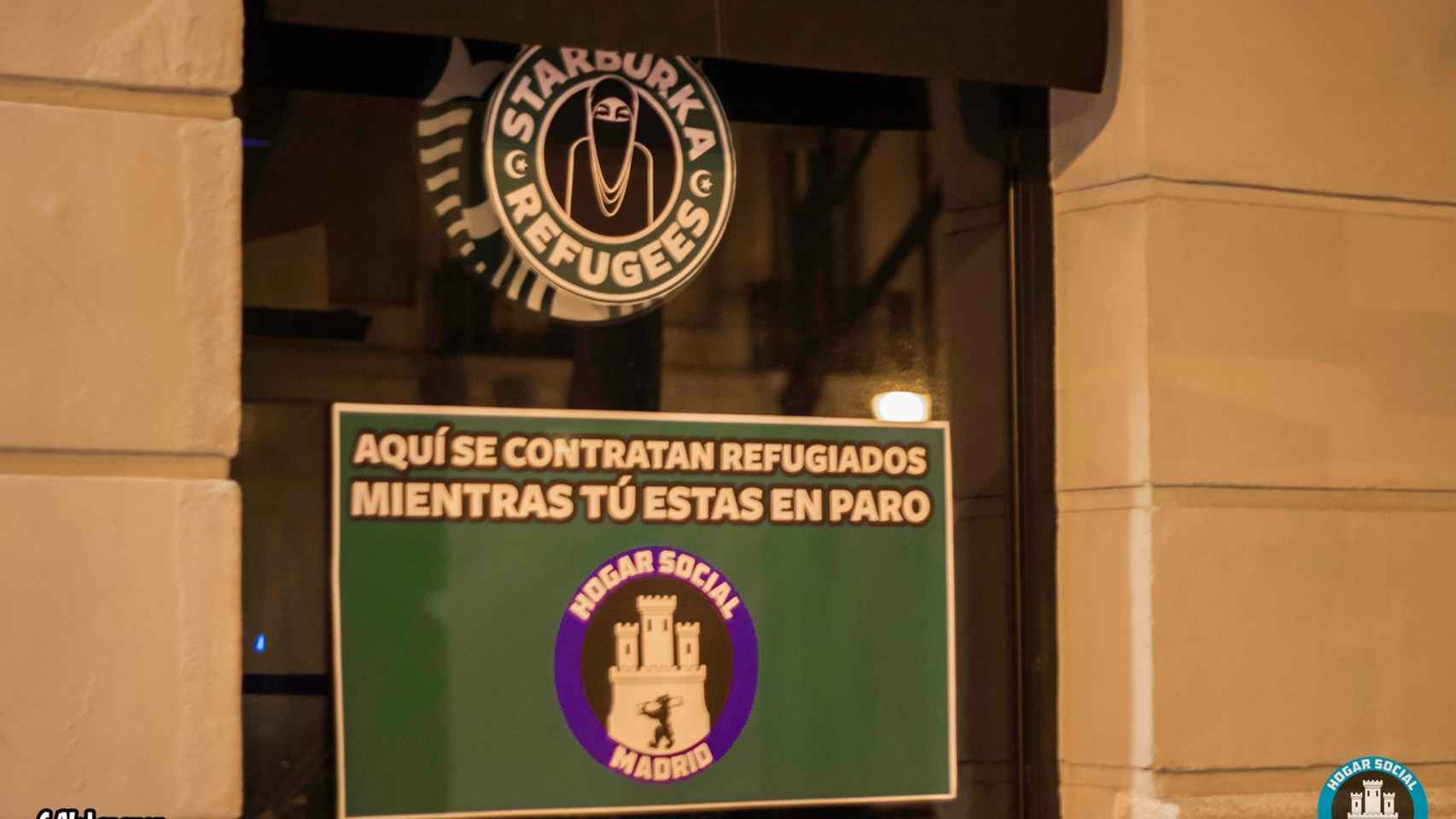 Hogar Social Madrid, contra Starbucks: 'Starburka'