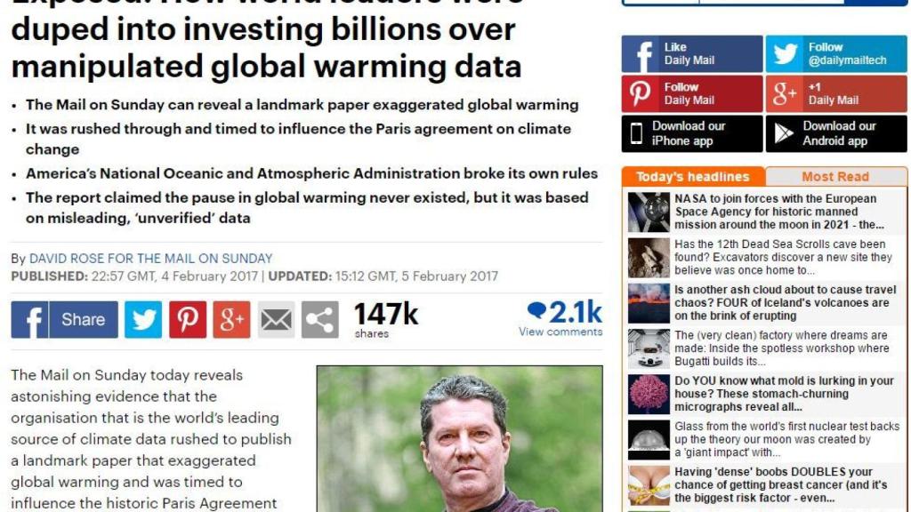 El polémico artículo del Daily Mail publicado el 4 de febrero.