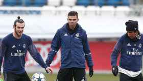 Bale en su regreso a los entrenamientos con el grupo. Foto: Twitter (@realmadrid)