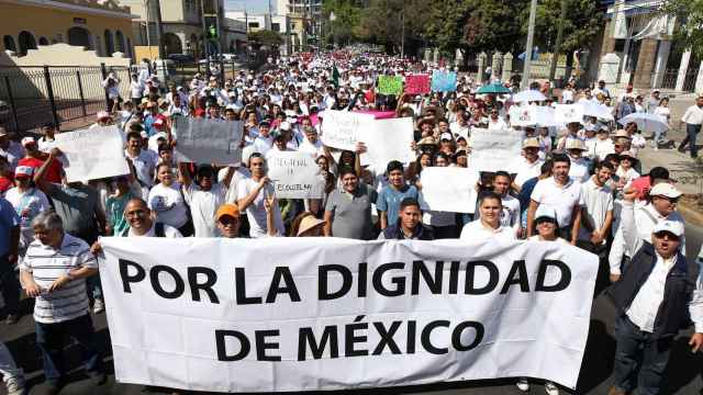 Por la dignidad de México, uno de los lemas de la marcha