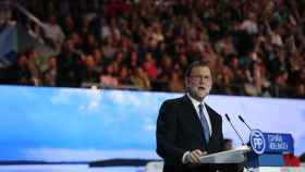 El presidente del PP, Mariano Rajoy, en el XVIII Congreso Nacional del PP.