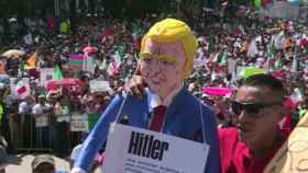 México le exige respeto a Donald Trump con multitudinarias marchas