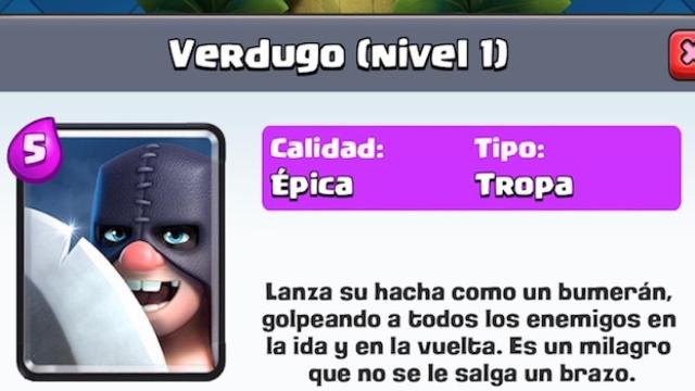 Al Verdugo de Clash Royale le llega su final, nuevos ajustes de equilibrio