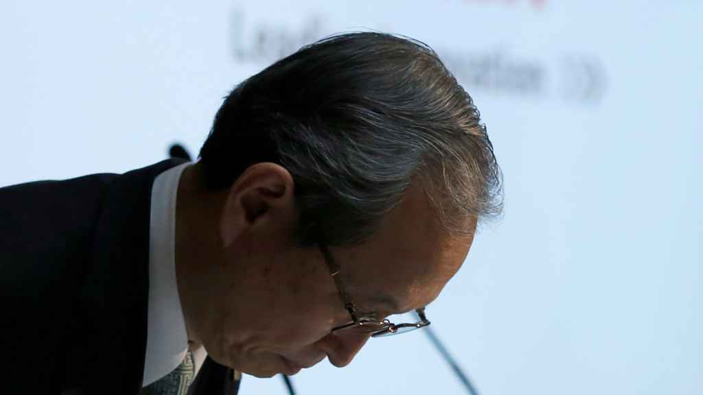 El CEO de Toshiba, Satoshi Tsunakawa.