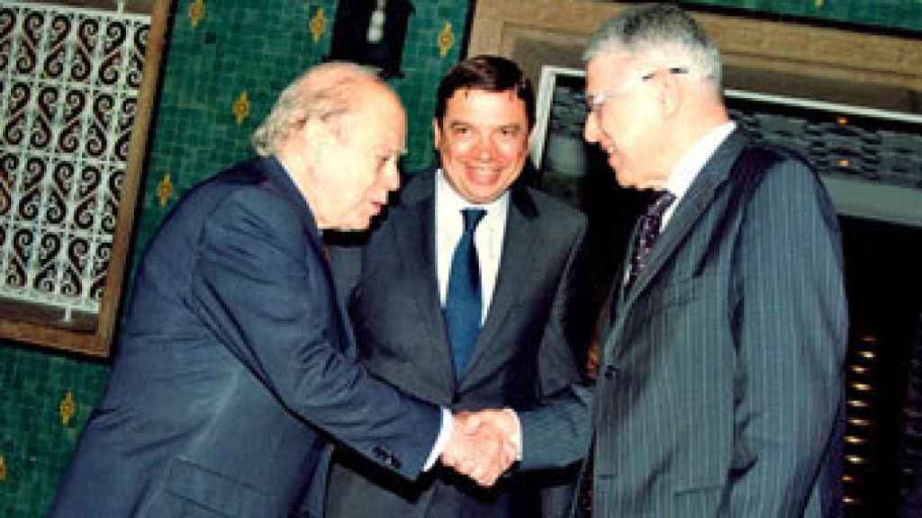 Jordi Pujol con el Primer ministro de Marruecos, M. Abbas El Fasi.