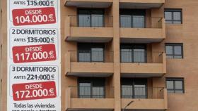 Pisos en venta en una foto de archivo.