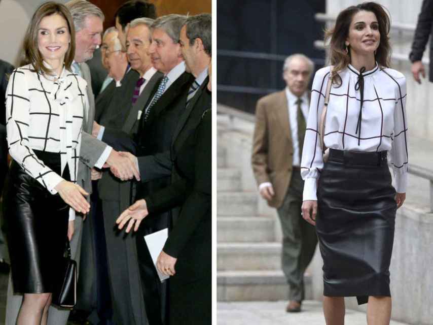 La reina vestida exactamente igual que Rania de Jordania