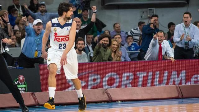 Sergio Llull durante la final de la Copa del Rey de Vitoria.