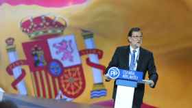 Mariano Rajoy el día que fue reelegido presidente del PP.