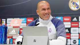 Zidane en rueda de prensa antes del partido ante el Valencia