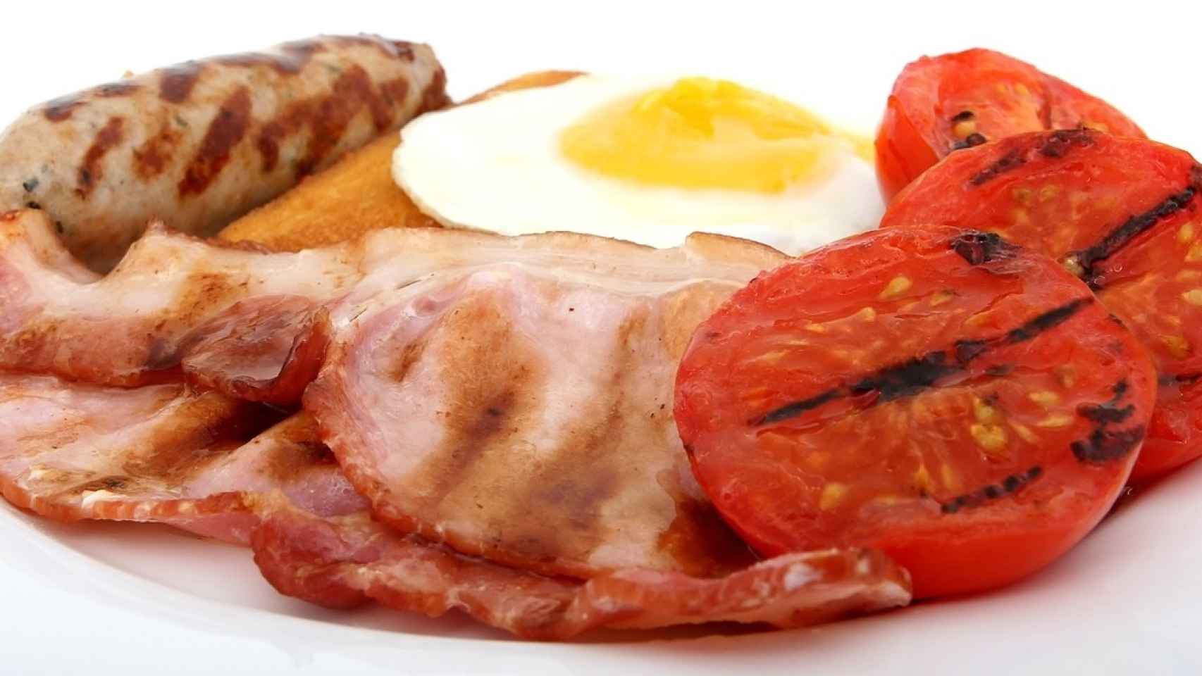 El típico e hipercalórico desayuno inglés.