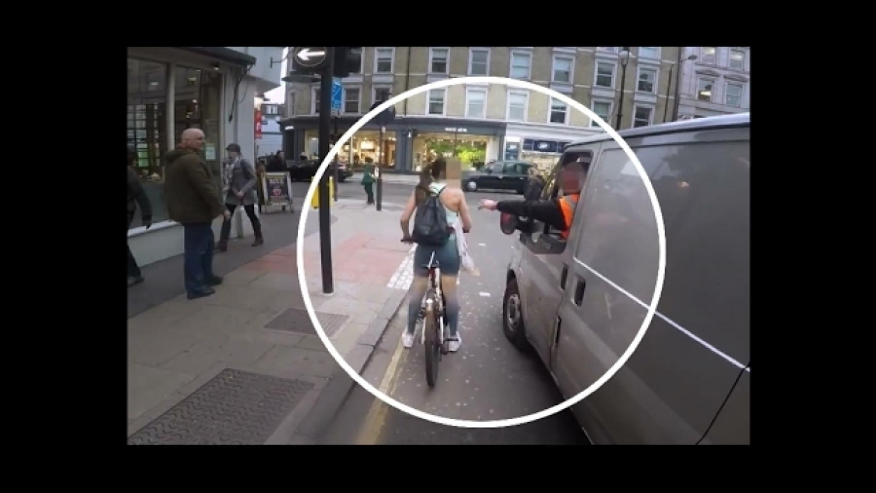 Cyclist Girl Gets Revenge On Catcalling Van Drivers
