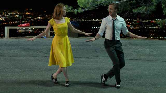 Emma Stone y Ryan Gosling en La La Land.