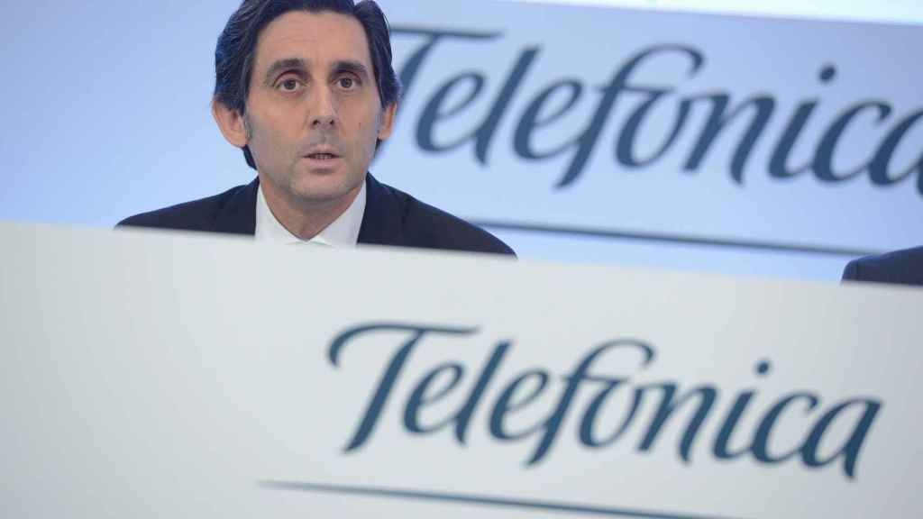 José María Álvarez Pallete durante la presentación de resultados de Telefónica.