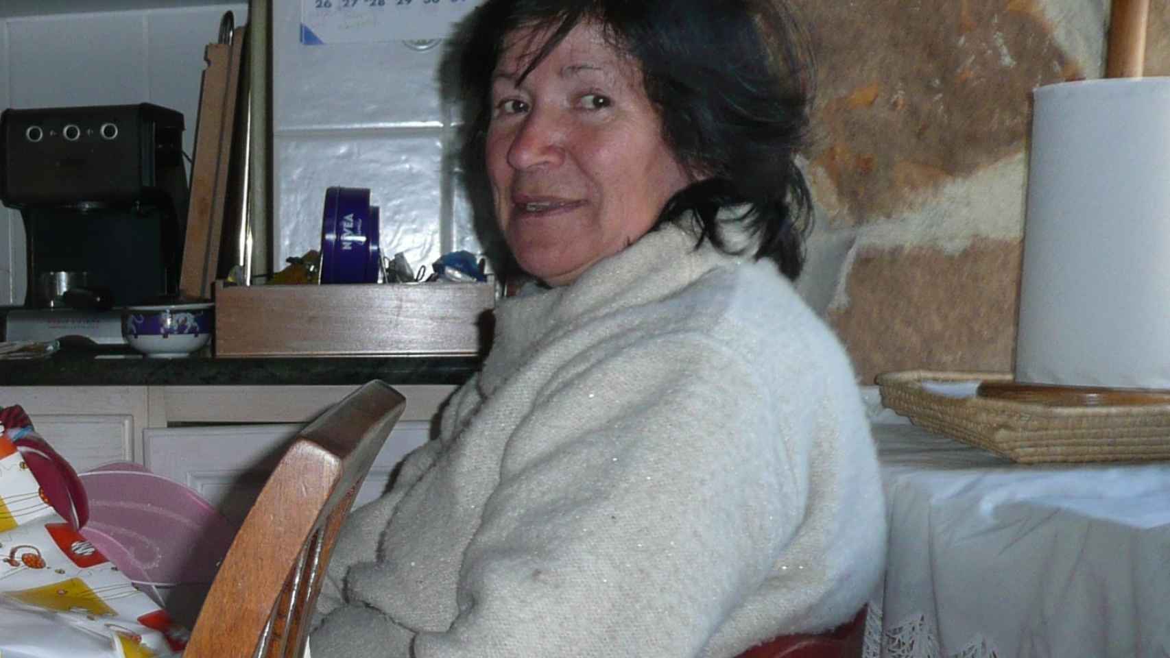 Mauricia Ibáñez, en su vivienda en la localidad burgalesa de Palacios de la Sierra.