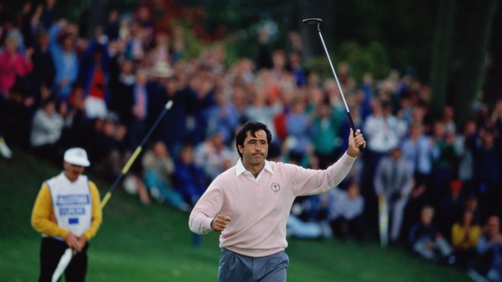 Severiano Ballesteros en la Ryder Cup de 1989.