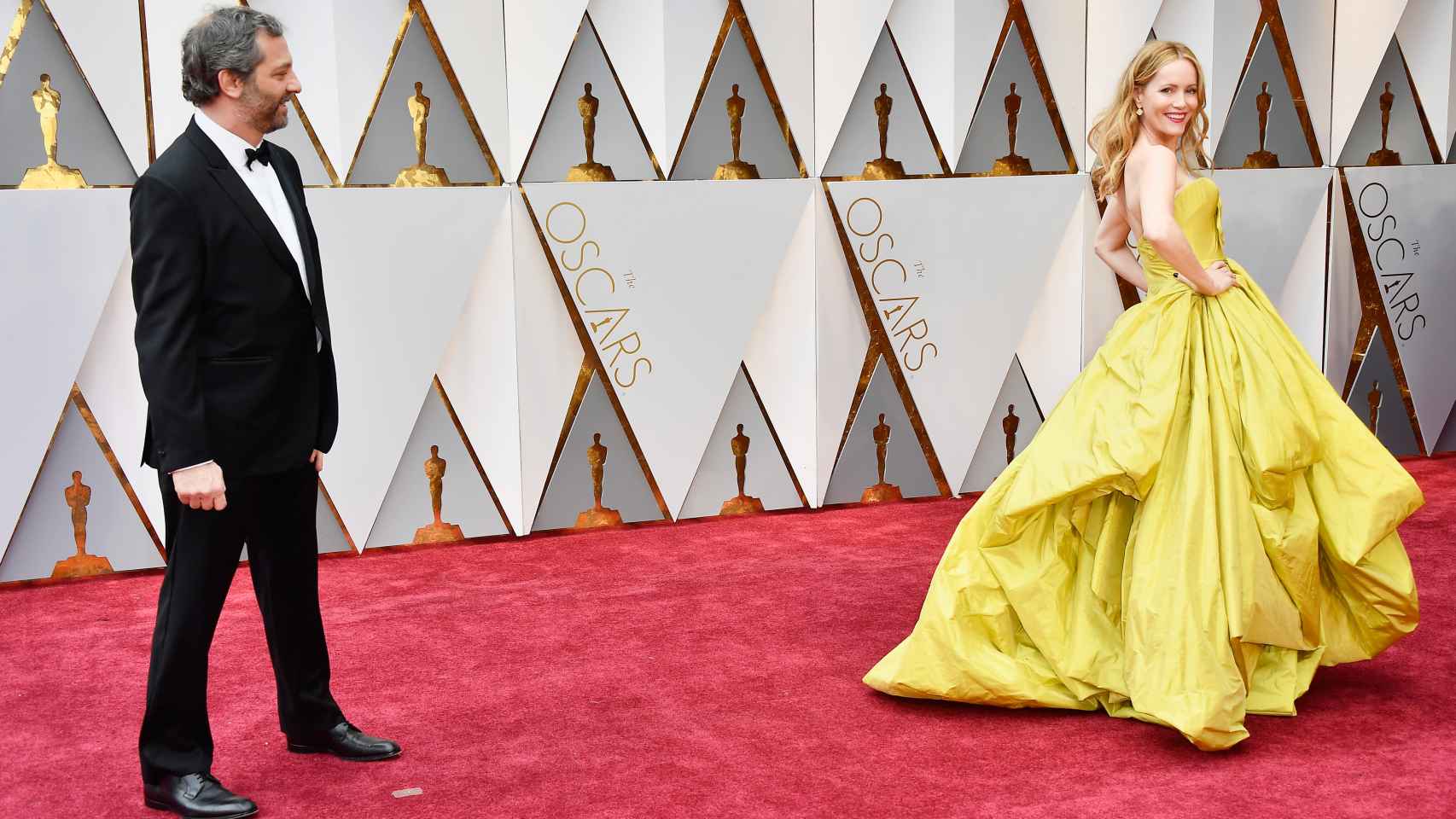 La actriz Judd Apatow llegando a la Gala de los Oscar 2017 | Foto: Getty Images.
