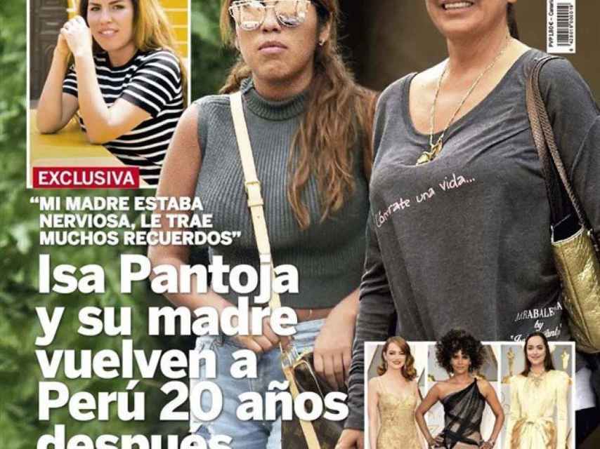 isabel Pantoja pasea por Perú con su camiseta personalizada.