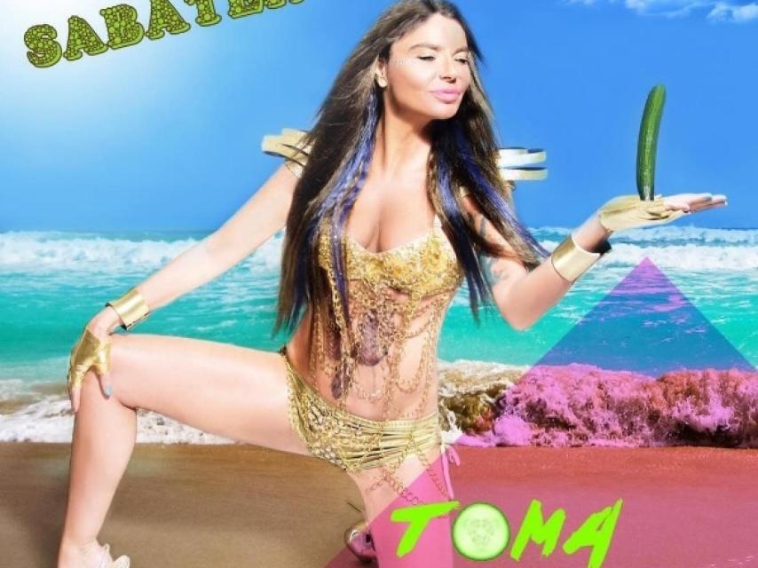Leticia Sabater en la portada de su single.