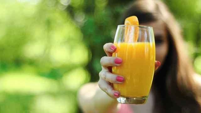 Un zumo de naranja natural