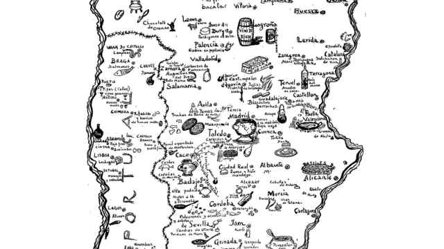 El mapa dibujado por Ramón Gómez de la Serna para la revista satírica 'Buen Humor'.