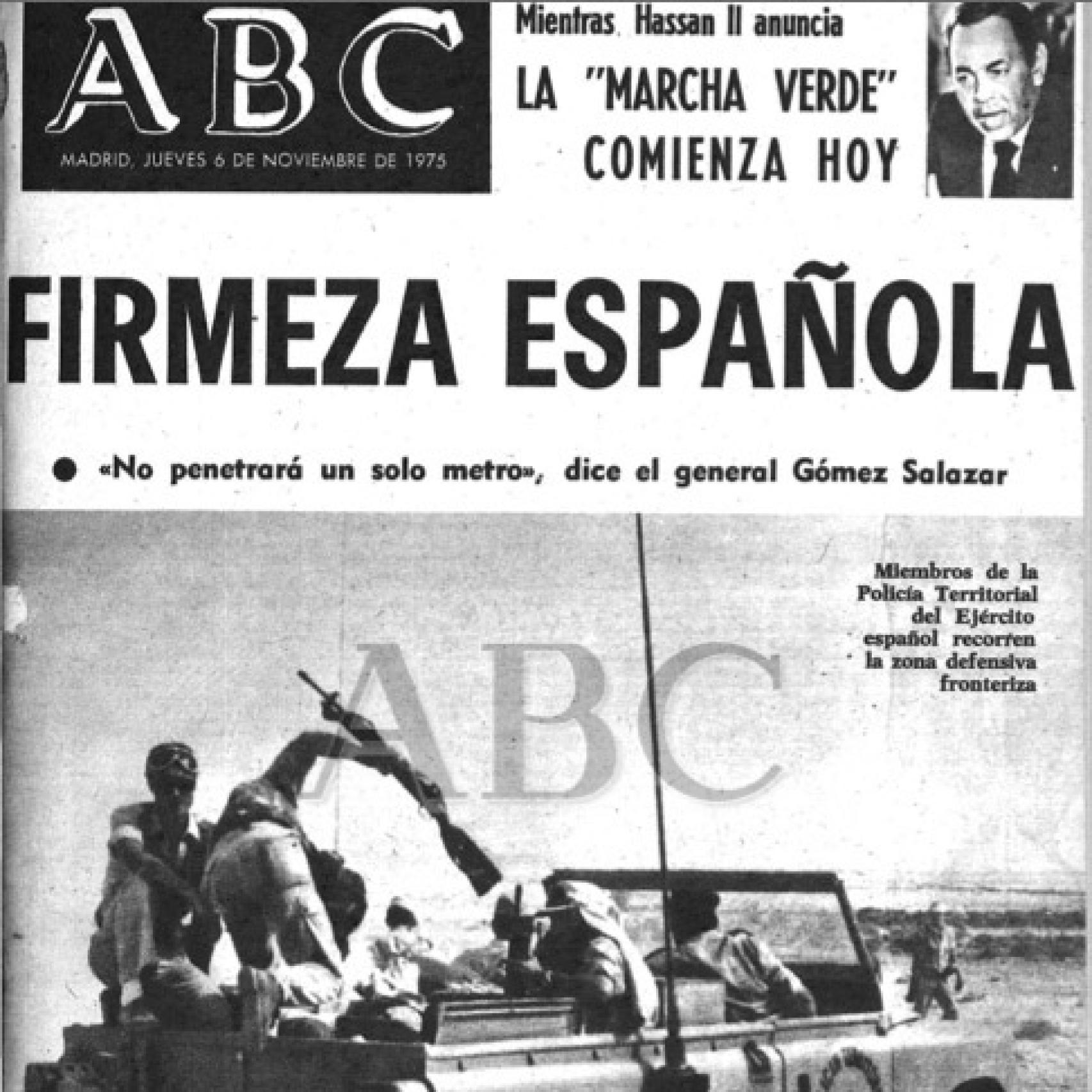 La portada de ABC del 6 de noviembre de 1975.
