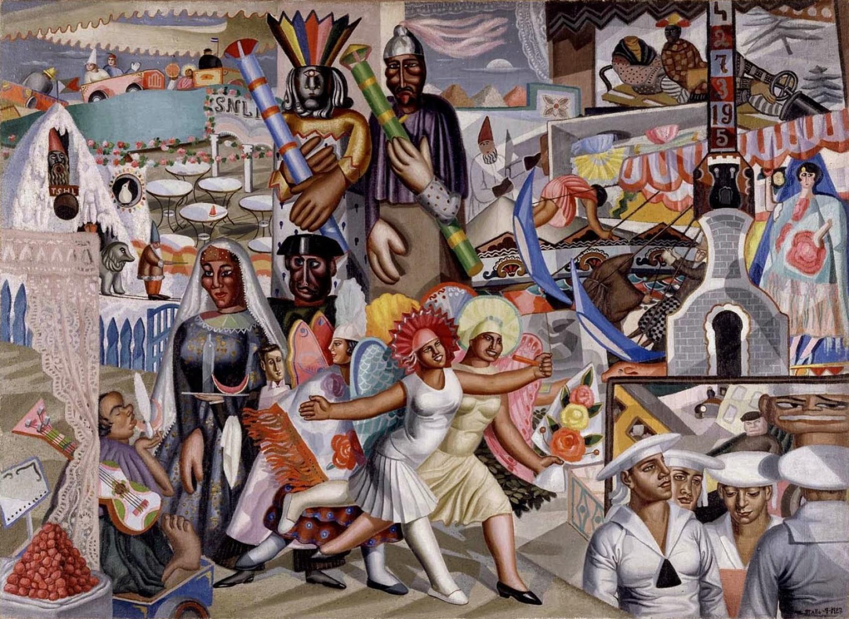 La verbena (1927), en el Museo Nacional Centro de Arte Reina Sofía.