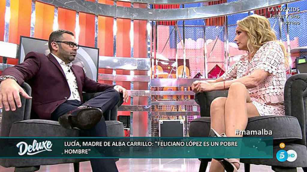Lucía Pariente entrevistada por Jorge Javier Vázquez.