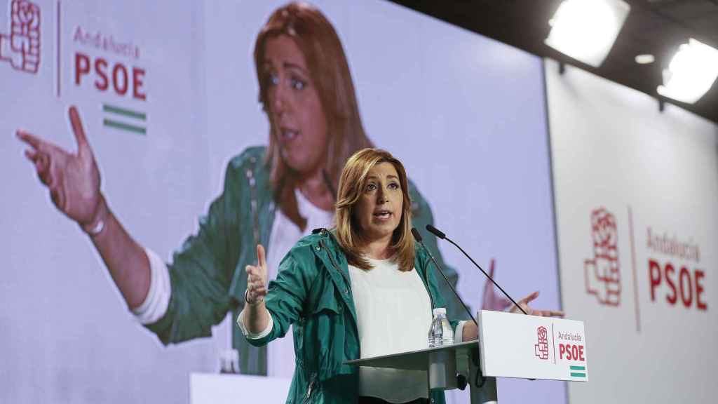 Susana Díaz durante el acto organizado por el Día de Andalucía.