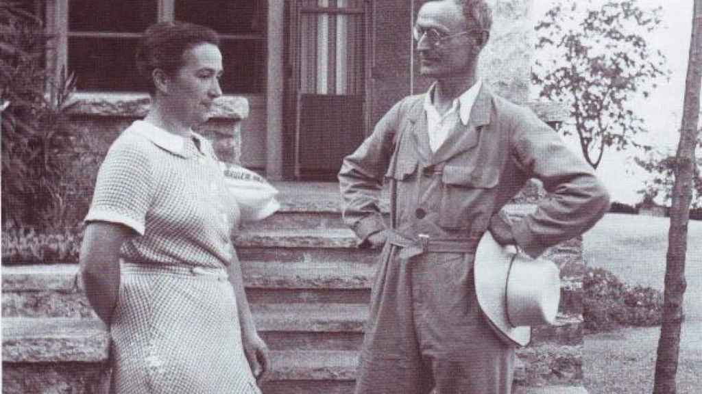 Ninon Dolbin y Hermann Hesse.