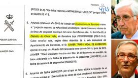 Fragmento del sumario del caso 3% junto al exalcalde Trias y al extesorero Osàcar.