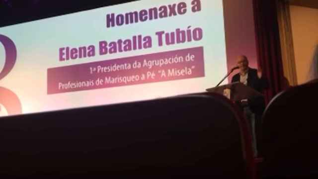 Santiago Freire durante su discurso en un acto institucional por el Día de la Mujer.