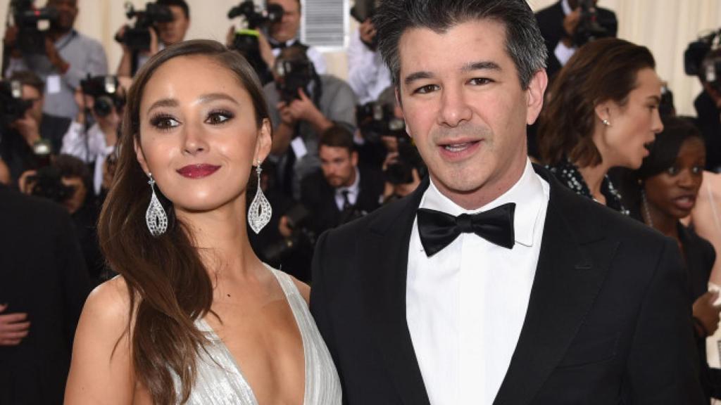 Travis Kalanick con Gabi Holwarth, de quien se separó en verano por las presiones laborales