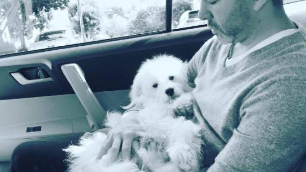 Kalanick con su perrito