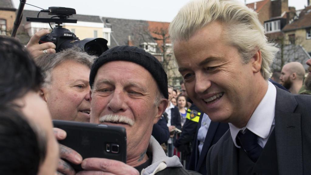Wilders, durante un acto este mismo sábado.