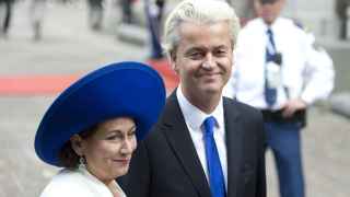 Geert Wilders con su esposa, Krisztine Marfai