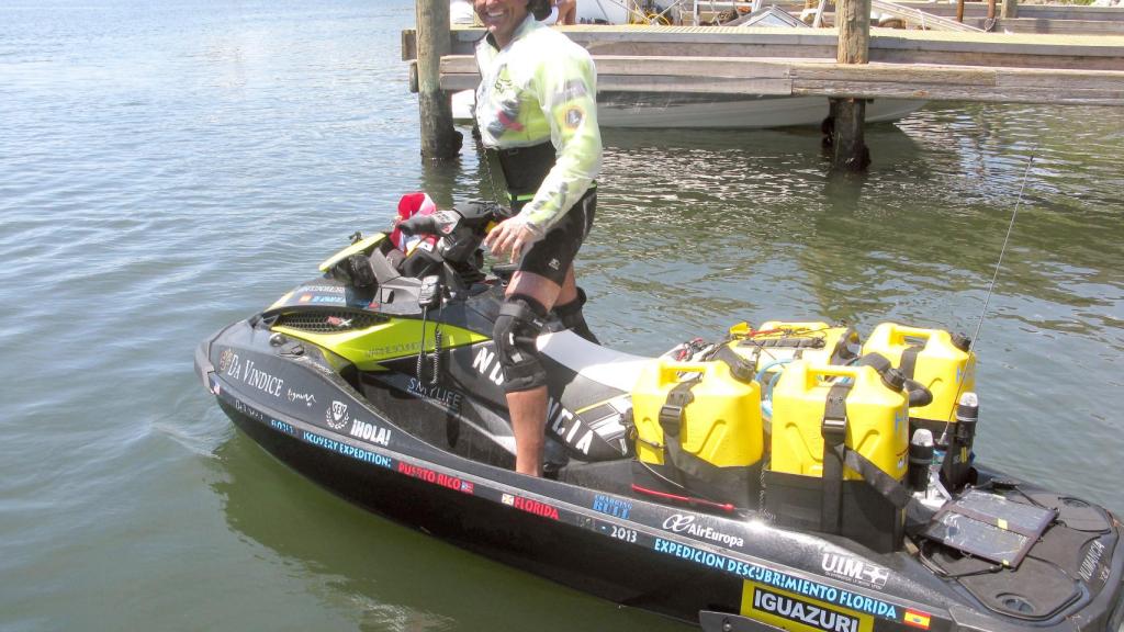 Álvaro de Marichalar durante la expedición Descubrimiento de Florida.